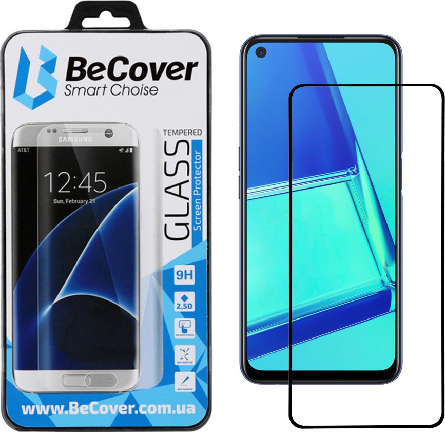 Захисне скло BeCover для Oppo A52 Black (705107) | ARAGO