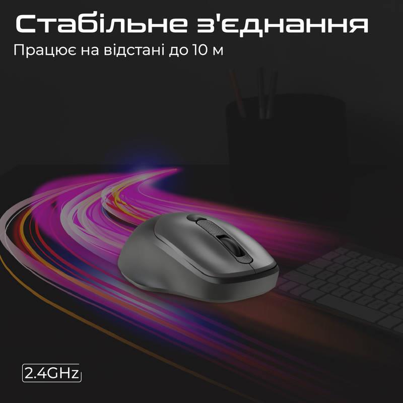 Миша бездротова Promate UniGlide Black | ARAGO