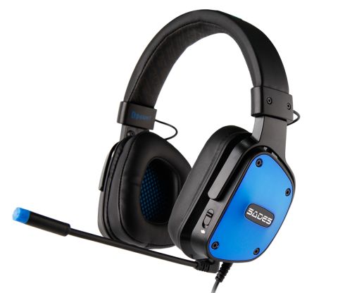 Гарнитура Sades SA-722 Dpower Black/Blue (sa722blj) | ARAGO