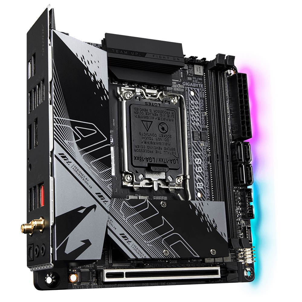 Материнська плата Gigabyte B760I Aorus Pro DDR4 Socket 1700 | ARAGO