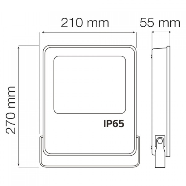 картинка LED прожектор HOROZ LEOPAR, 50W, 4500Lm, 6400K от магазина Компания+