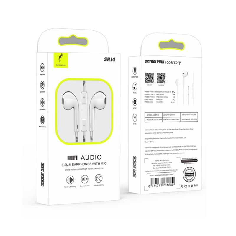 Гарнитура SkyDolphin SR14 White (HF-000460) | ARAGO