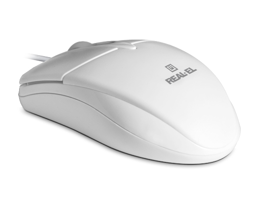 Миша REAL-EL RM-211 White (EL123200014) | ARAGO