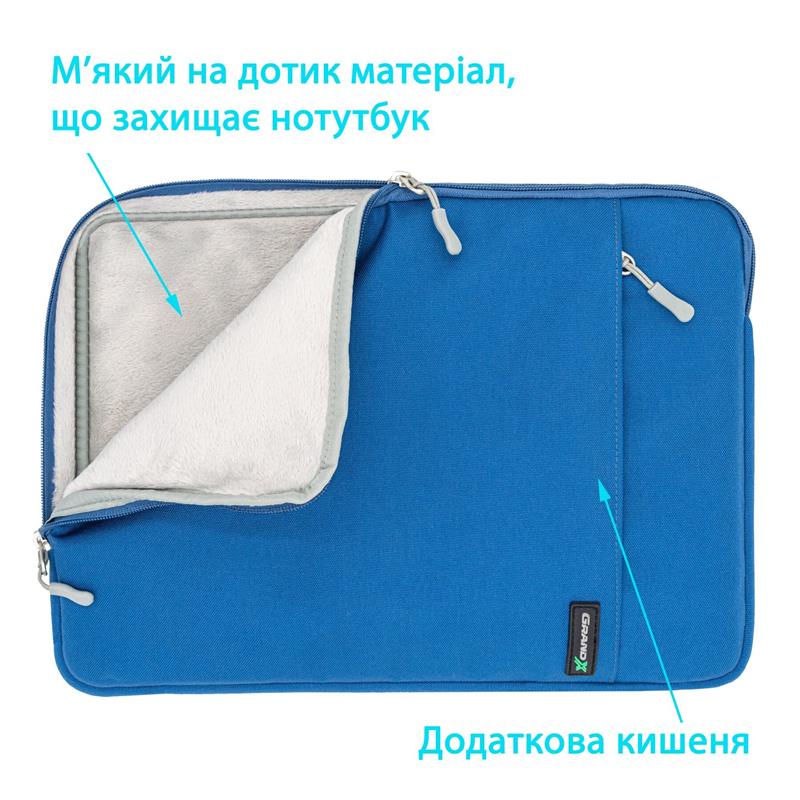 Чохол для ноутбука Grand-X SL-14B 14" Blue | ARAGO