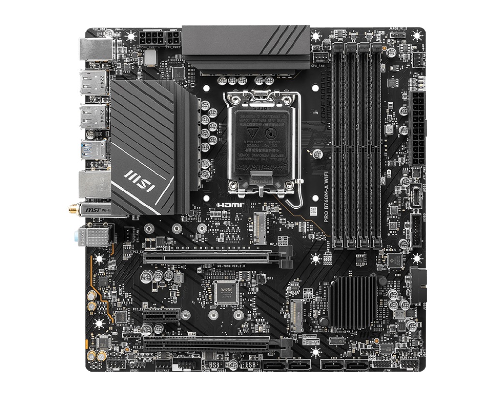 Материнська плата MSI Pro B760M-A WiFi Socket 1700 | ARAGO