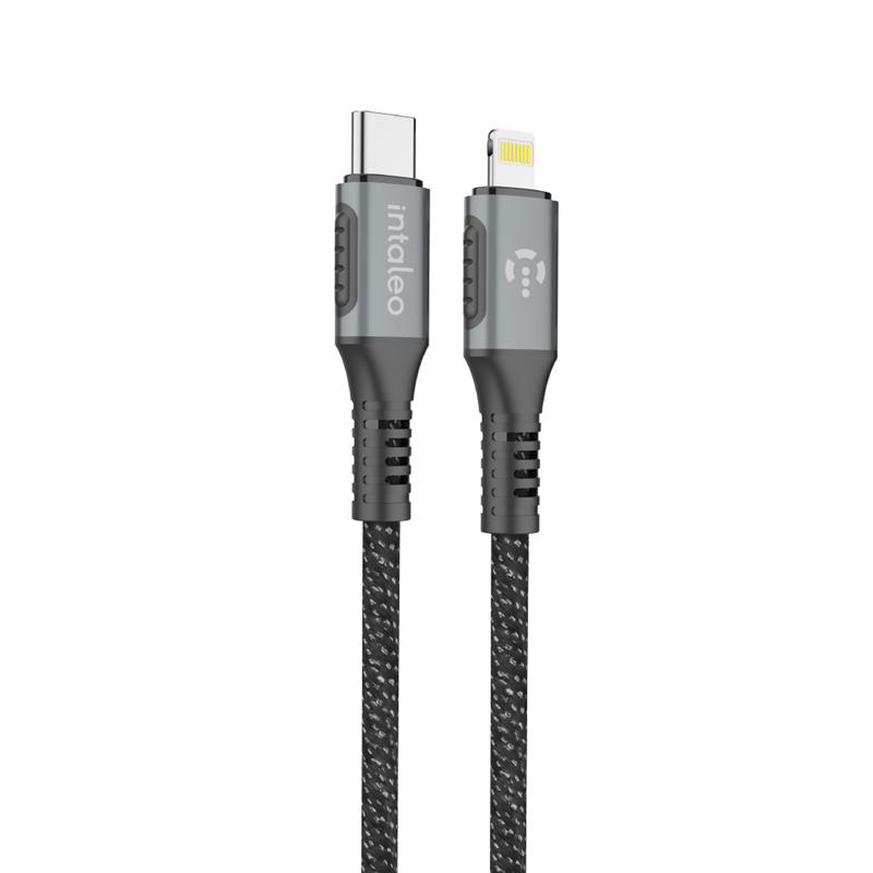 Кабель Intaleo CBGPD30WTL1 USB Type-C - Lightning (M/M), 1.2 м, Grey (1283126518089) | ARAGO