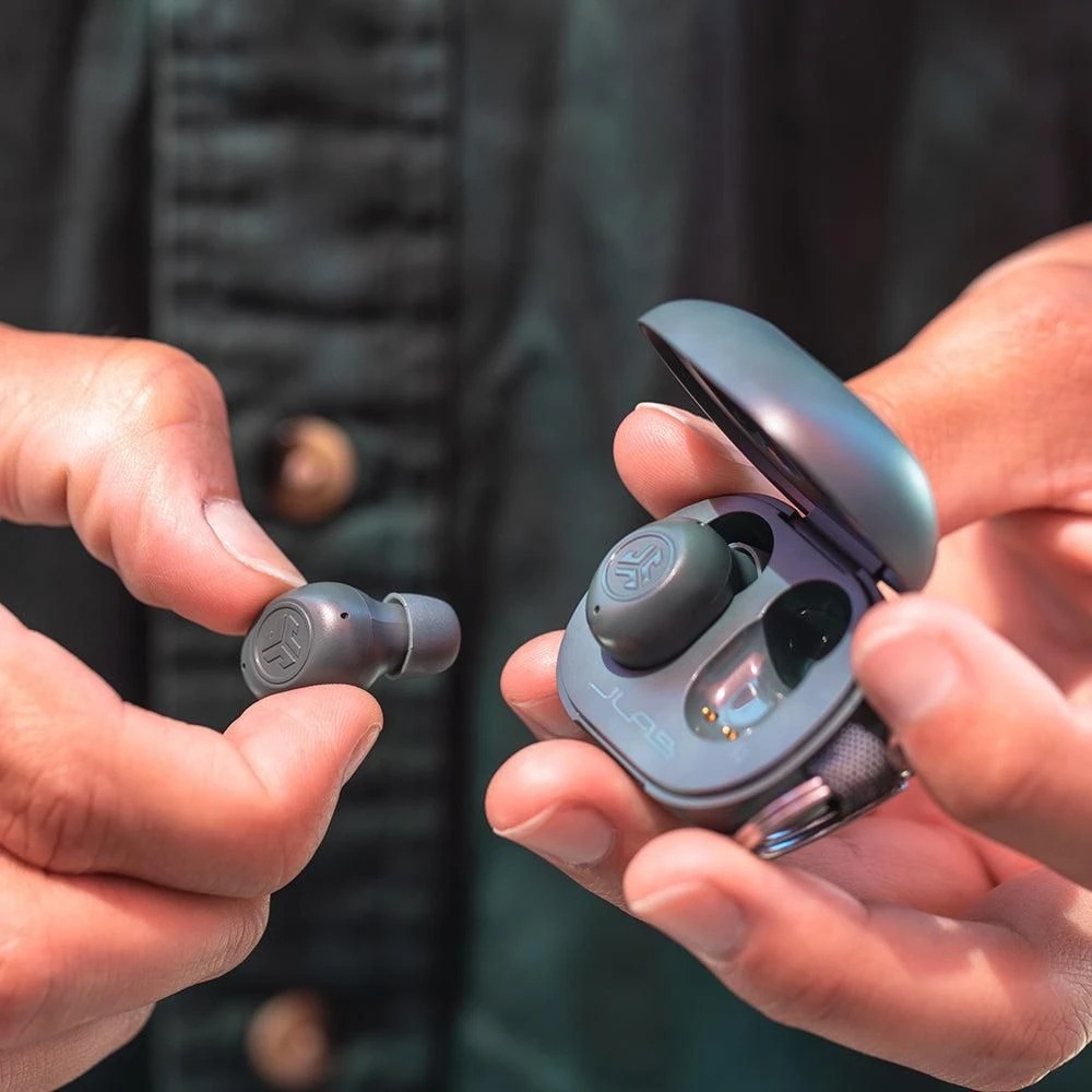 Bluetooth-гарнітура JLab JBuds Mini Sage Gray (IEUEBJBMINIRSGE124) | ARAGO