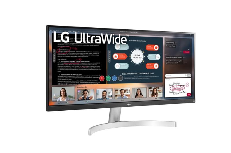 LG 29" UltraWide 29WN600-W IPS Black/Silver | ARAGO