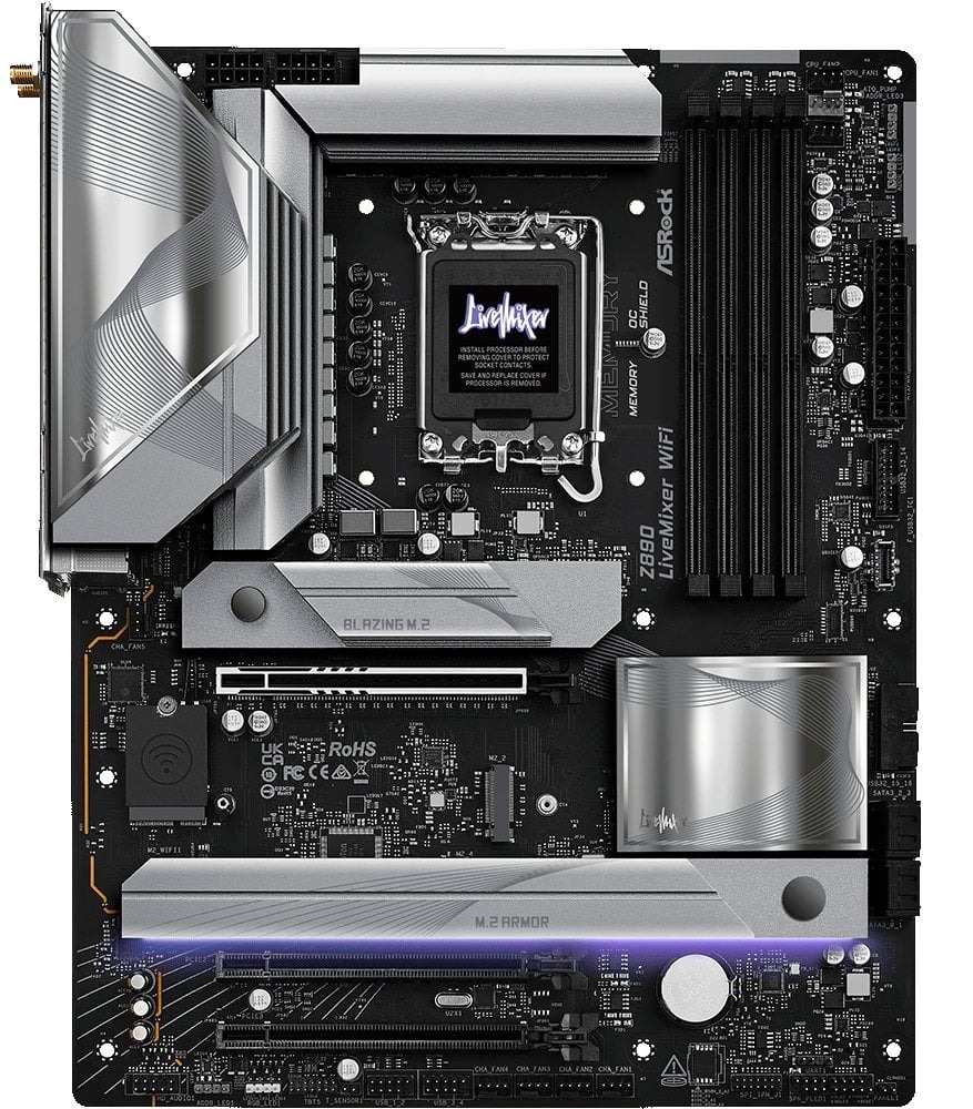 Материнська плата ASRock Z890 LiveMixer WiFi Socket 1851 | ARAGO