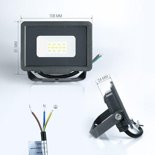картинка LED прожектор Biom, 10W, 900Lm, 6200K от магазина Компания+