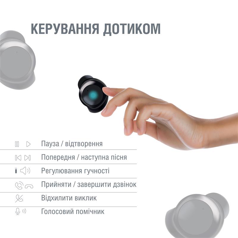 Bluetooth-гарнiтура Piko TWS-MusicBox Black (1283126583414) | ARAGO