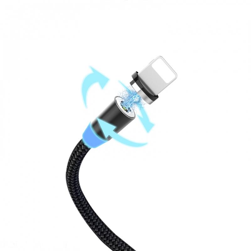 Кабель SkyDolphin S59L Magnetic USB - Lightning (M/M), 1 м, Black (USB-000440) | ARAGO