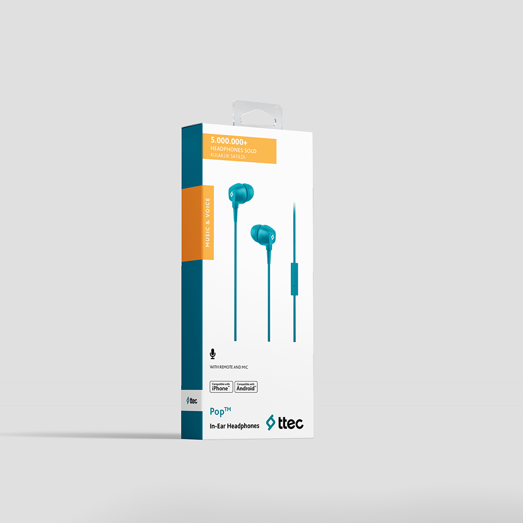 Гарнитура Ttec Pop Turquoise (2KMM13TZ) | ARAGO