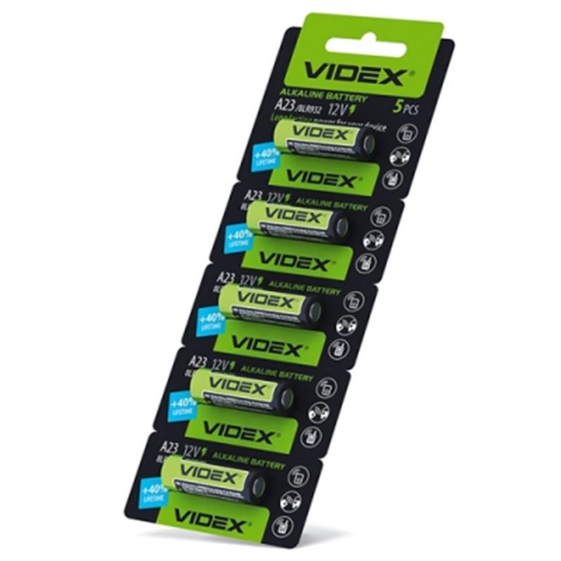 Батарейка Videx Alkaline A23/23A/VA23GA BL 5шт | ARAGO