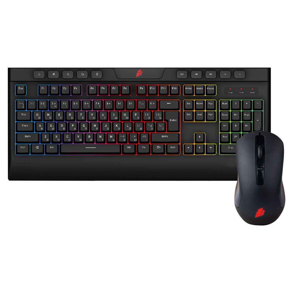 Комплект (клавиатура, мышь) 1stPlayer K8 Black USB | ARAGO