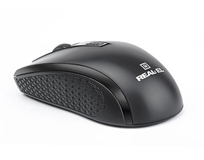 Миша бездротова REAL-EL RM-308 Black | ARAGO