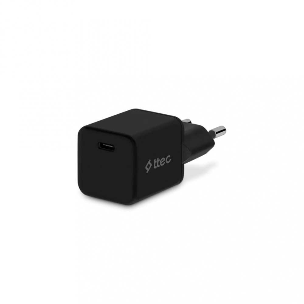 Мережевий зарядний пристрій Ttec SmartCharger USB-C /20Вт Black (2SCP01S) | ARAGO