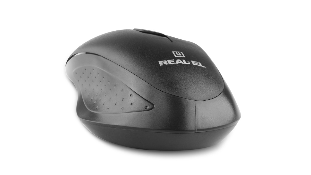 Миша бездротова REAL-EL RM-300 Black/Grey | ARAGO