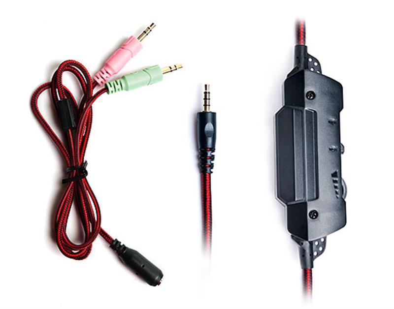 Гарнитура REAL-EL GDX-7600 Black/Red | ARAGO