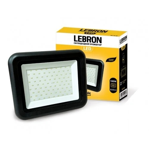 картинка Прожектор светодиодный Lebron LF, 100W, LED, 9000Lm, 6500К от магазина Компания+
