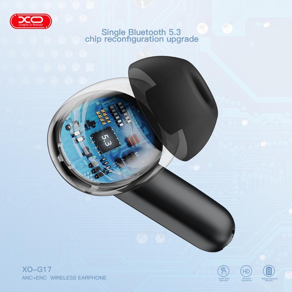 Bluetooth-гарнітура XO G17 TWS Black (XO-G17BK) | ARAGO