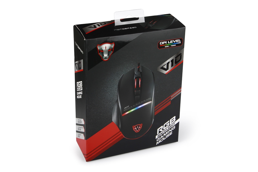 Миша Motospeed V10 Black (mtv10) | ARAGO