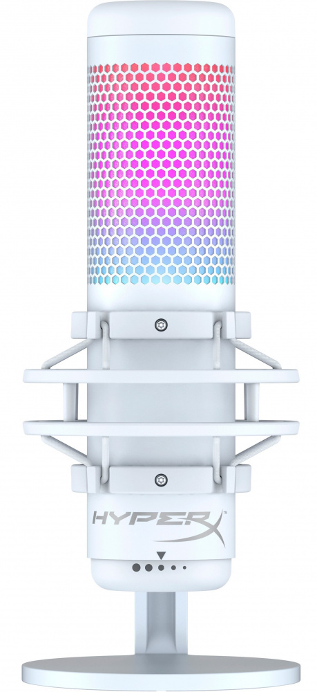 Мікрофон HyperX QuadCast S RGB White/Grey (519P0AA) | ARAGO
