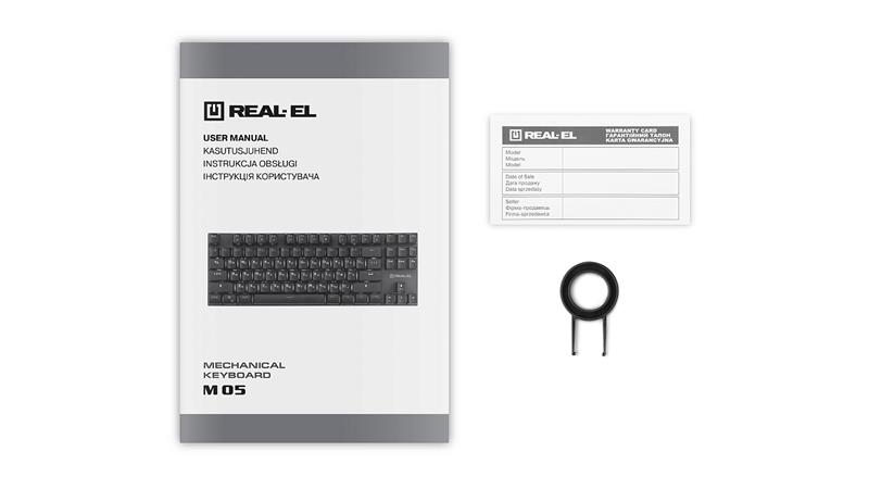 Клавіатура REAL-EL M 05 Grey USB | ARAGO