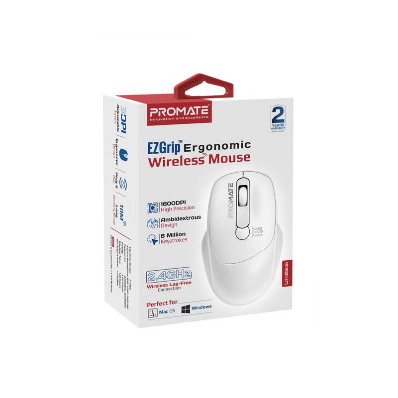 Миша бездротова Promate UniGlide White | ARAGO