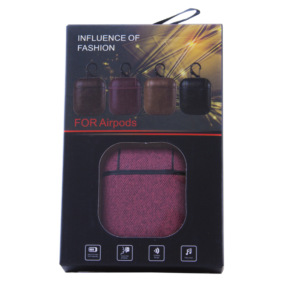 Чехол для Airpods/Airpods2 TEXTILE красный | ARAGO
