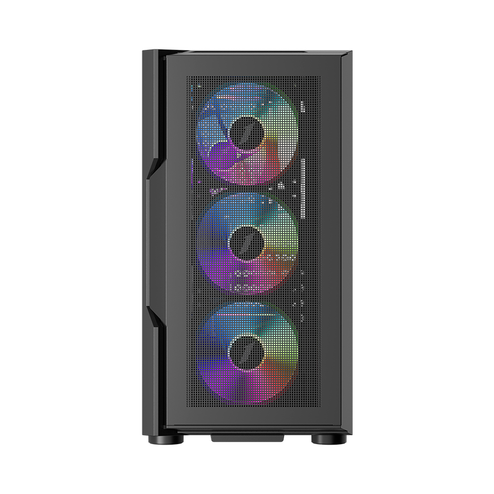 Корпус 1stPlayer T7-P-4F2(AP) Black без БЖ | ARAGO