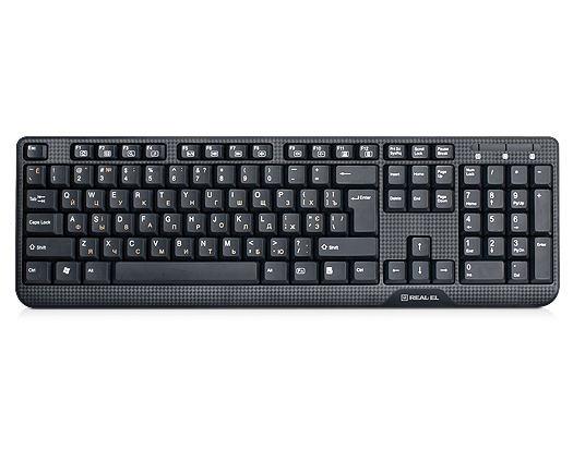 Клавіатура REAL-EL Standard 500 Ukr Black | ARAGO