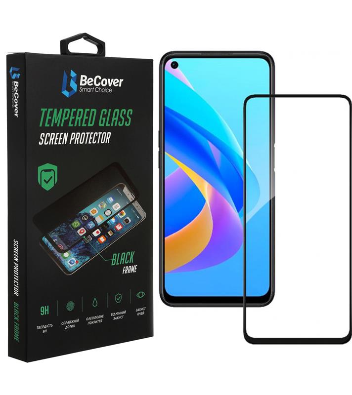 Захисне скло BeCover для Oppo A76 Black (707604) | ARAGO