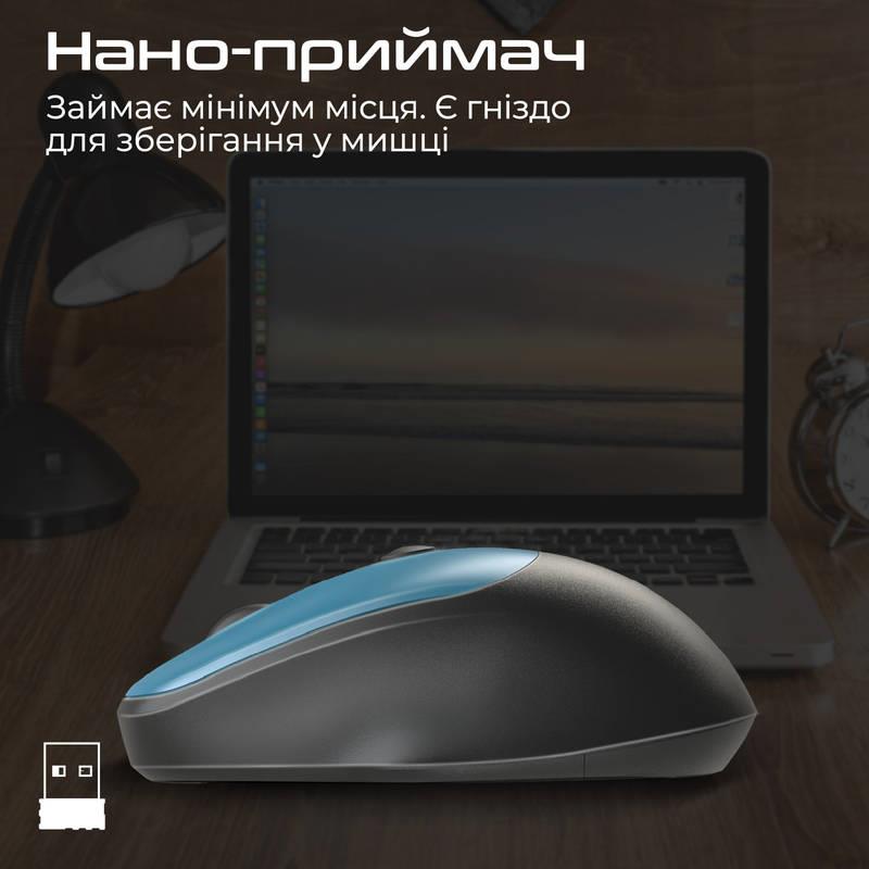 Миша бездротова Promate UniGlide Blue | ARAGO