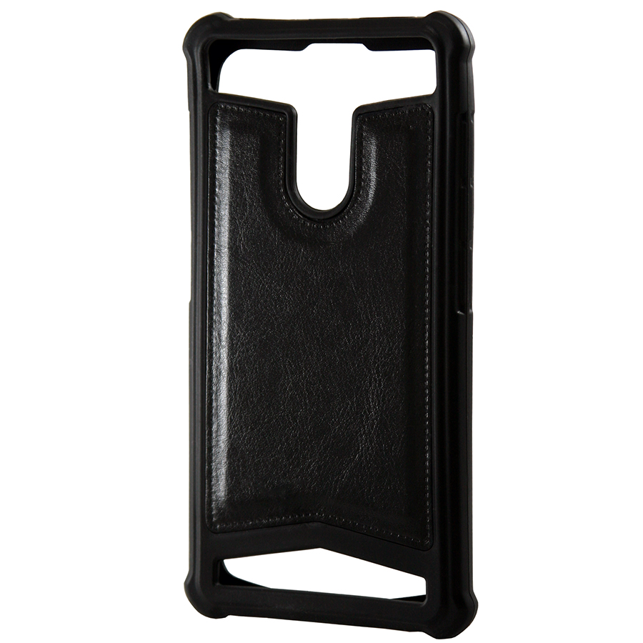 Накладка Leather Universal Case 4.5"-4,7" черный | ARAGO