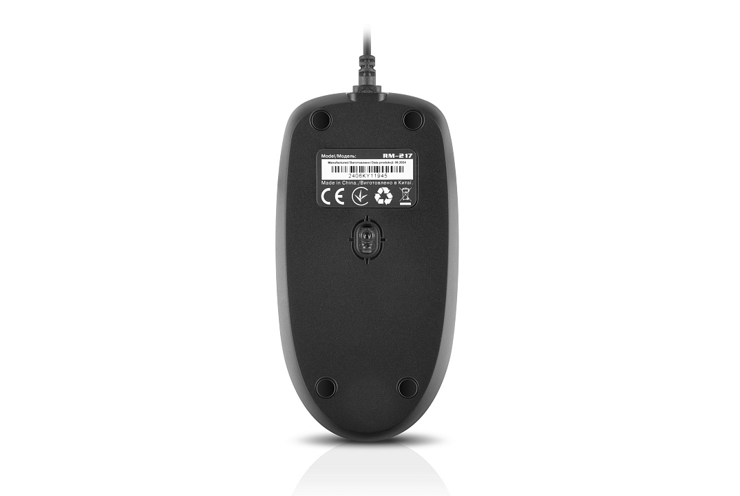 Миша REAL-EL RM-217 Black (EL123200038) | ARAGO