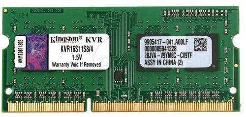 SO-DIMM 4GB/1600 DDR3 Kingston ValueRAM (KVR16S11S8/4) | ARAGO