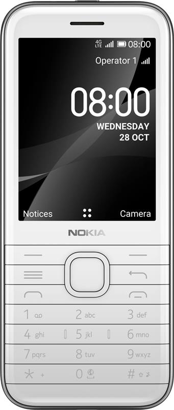 Мобильный телефон Nokia 8000 4G Dual Sim White | ARAGO