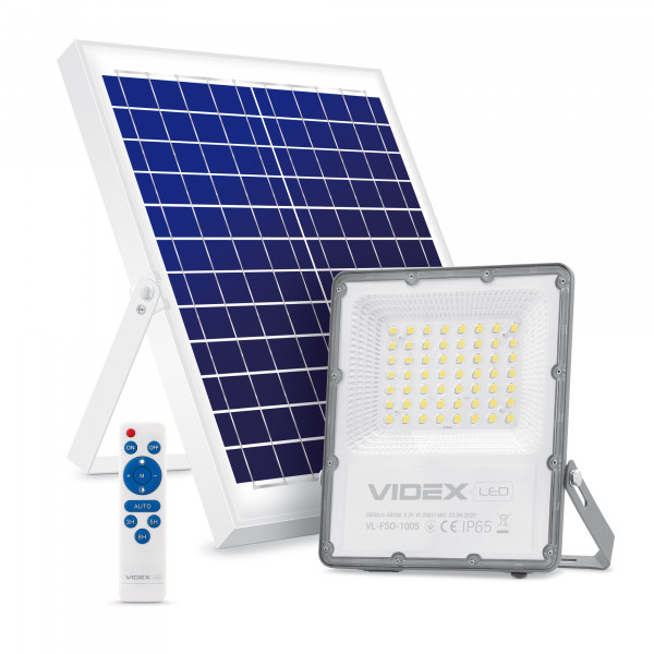 картинка LED прожектор автономний VIDEX 30W 5000K от магазина Компания+