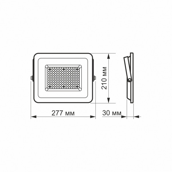 картинка LED прожектор VIDEX F2e 100W 5000K от магазина Компания+