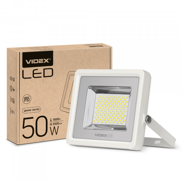 картинка LED прожектор VIDEX PREMIUM  50W 5000K Білий от магазина Компания+