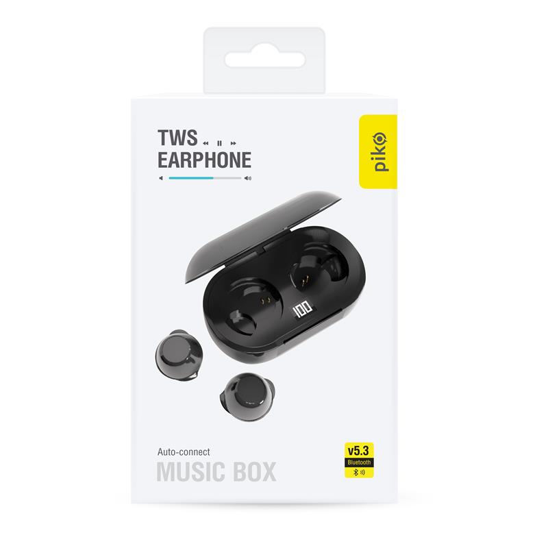 Bluetooth-гарнiтура Piko TWS-MusicBox Black (1283126583414) | ARAGO