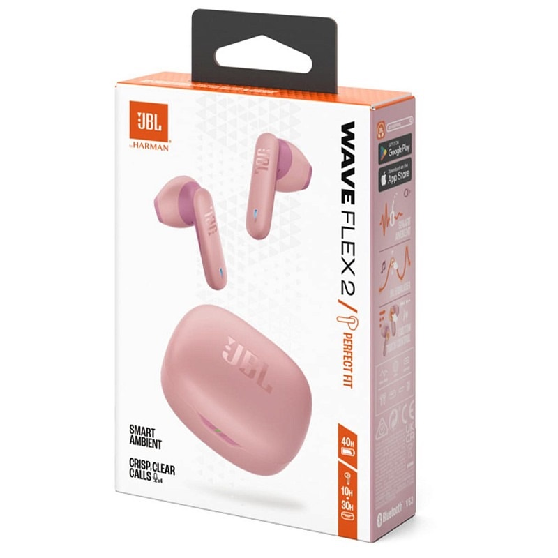 Bluetooth-гарнітура JBL Wave Flex 2 Pink (JBLWFLEX2PIK) | ARAGO