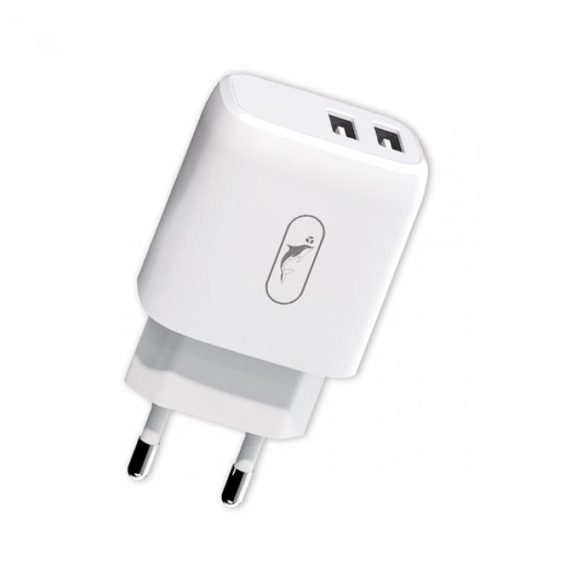 Зарядний пристрій SkyDolphin SC22EB (2USB, 2.1A) White (MZP-000161) | ARAGO