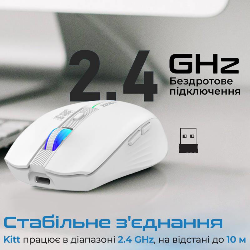Миша бездротова Promate Kitt White | ARAGO