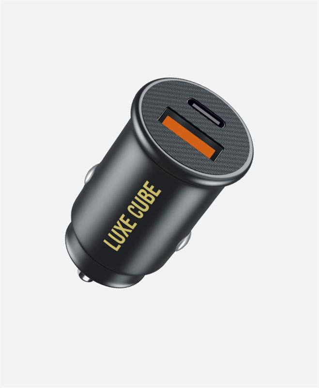 Автомобільний зарядний пристрій Luxe Cube 20W (2USBх3A) Black (9988449841235) | ARAGO
