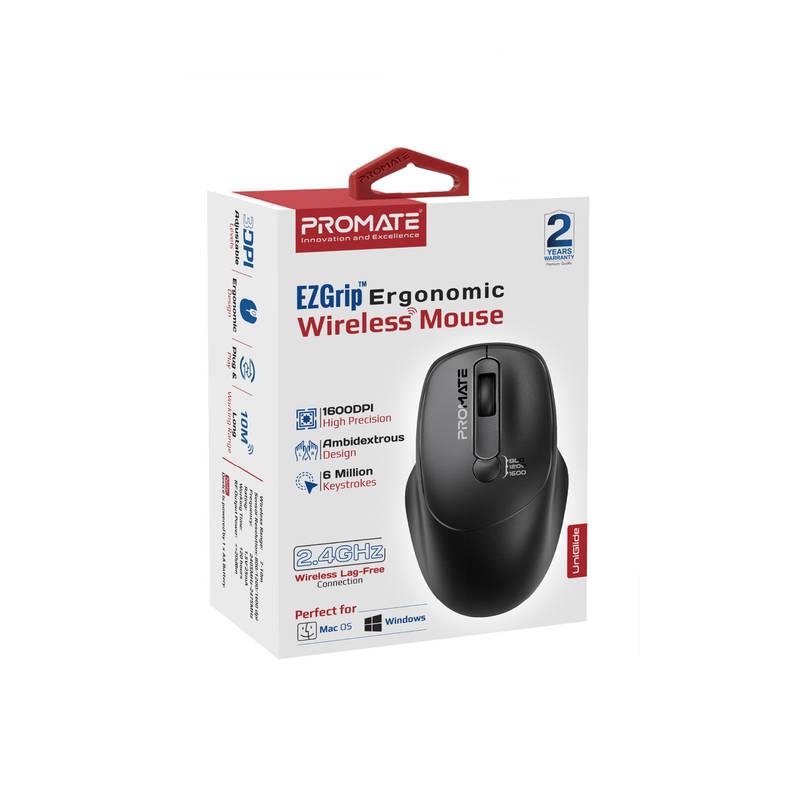 Миша бездротова Promate UniGlide Black | ARAGO