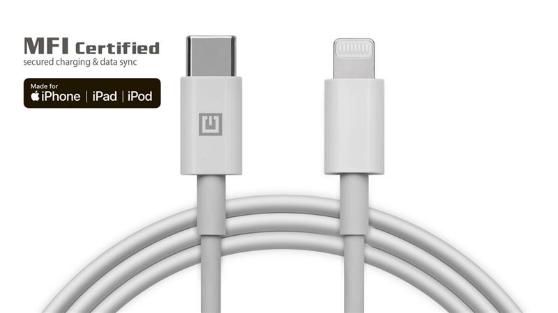 Кабель REAL-EL USB Type-C - Lightning (M/M), 2 м, White (EL123500058) | ARAGO