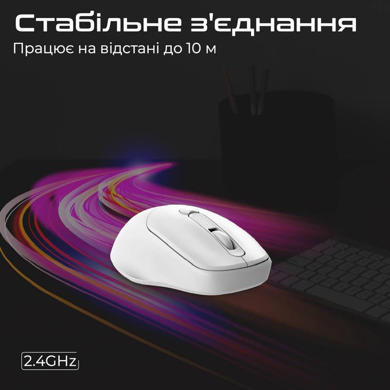 Миша бездротова Promate UniGlide White | ARAGO