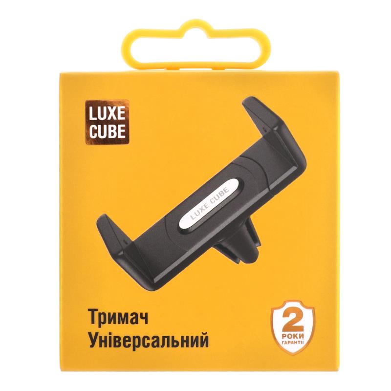 Тримач автомобільний Luxe Cube Універсальний Black (9988866446891) | ARAGO